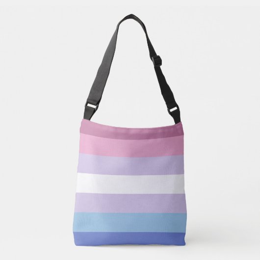 Bigender-Pride-Markierung Tragetaschen Mit Langen Trägern (Vorderseite)
