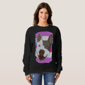 Bigender Pride Pitbull Sweatshirt (Vorne ganz)