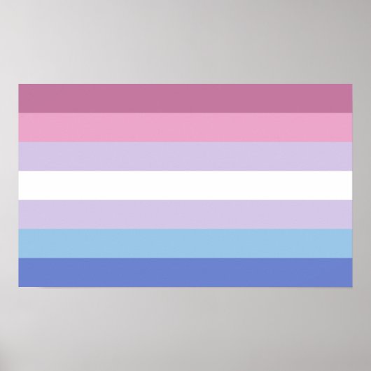 Bigender Pride Poster (Vorne)