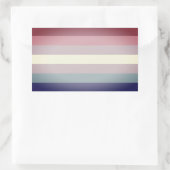 Bigender Pride Rechteckiger Aufkleber (Tasche)