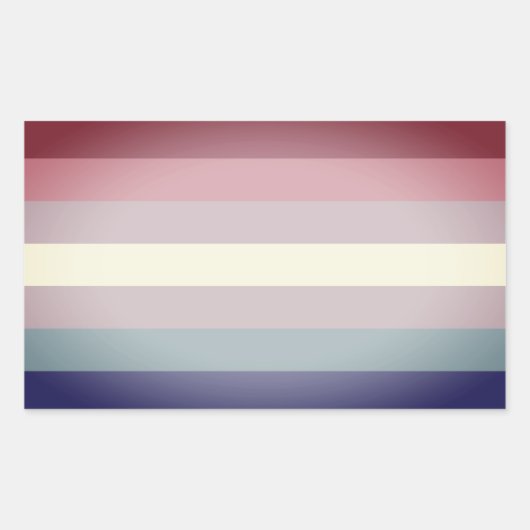 Bigender Pride Rechteckiger Aufkleber (Vorderseite)