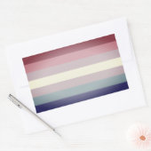 Bigender Pride Rechteckiger Aufkleber (Umschlag)