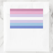 Bigender Pride Rechteckiger Aufkleber (Tasche)