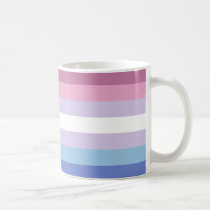Bigender-Stolz-Flagge Kaffeetasse