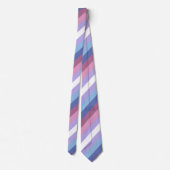 Bigender-Stolz, gestreifte Print, LGBTQ-Stolz Krawatte (Rückseite)
