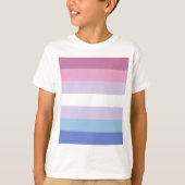 bigender Stolzflagge T-Shirt (Vorderseite)