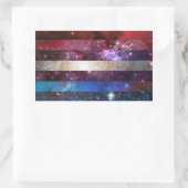 Bigennebulaflagge Rechteckiger Aufkleber (Tasche)