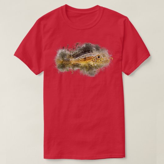 Bigeye Sand Cichlid Ndole Red Callochromis macrops T-Shirt (Design vorne)