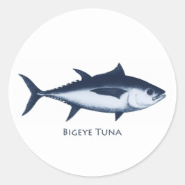 Bigeye Tuna Logo Runder Aufkleber