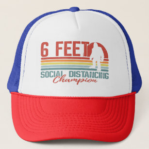 Bigfoot, 1,5 m soziale Distanz Champ Sunset Truckerkappe