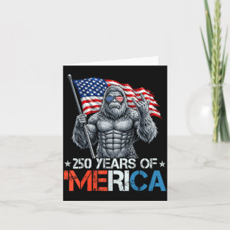 Bigfoot 250 Jahre Merica Rock Amerikanische Flagge Karte