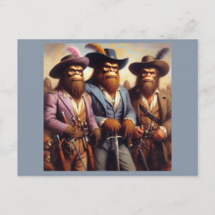 Bigfoot 3 Musketeers Postkarte