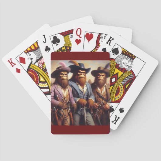 Bigfoot 3 Musketeers Spielkarten (Rückseite)