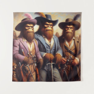 Bigfoot 3 Musketeers Wandteppich