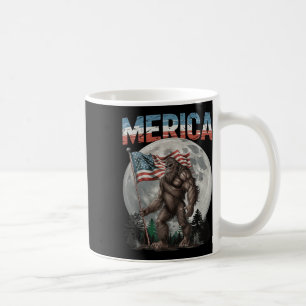 Bigfoot 4. Juli American Flag Funny Patriotic Kaffeetasse