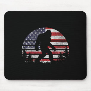 Bigfoot 4. Juli Amerikanische USA-Flagge Patriotis Mousepad