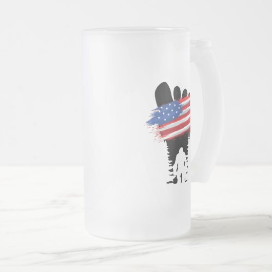 Bigfoot 4. Juli.b Mattglas Bierglas (VorderseiteRechts)