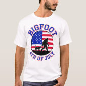 Bigfoot 4. Juli Fun T-Shirt (Vorderseite)