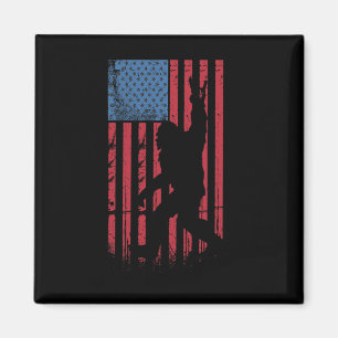 Bigfoot 4. Juli Funny Bigfoot American Usa Fla Magnet