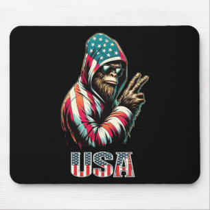 Bigfoot 4. Juli Usa Patriotic Sasquatch Teens Mousepad