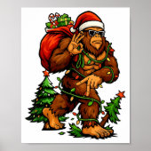 Bigfoot 67 Christmas Tree Lights Xmas Men Sasquatc Poster (Vorne)