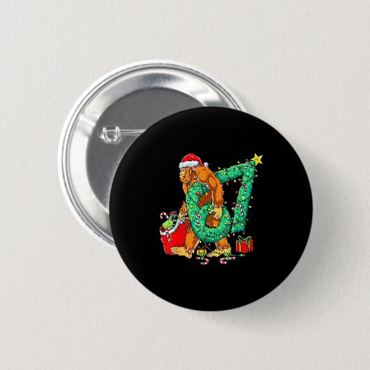 Bigfoot 67 Meme Christmas Tree 67 Baseball Lifesty Button (Vorne & Hinten)