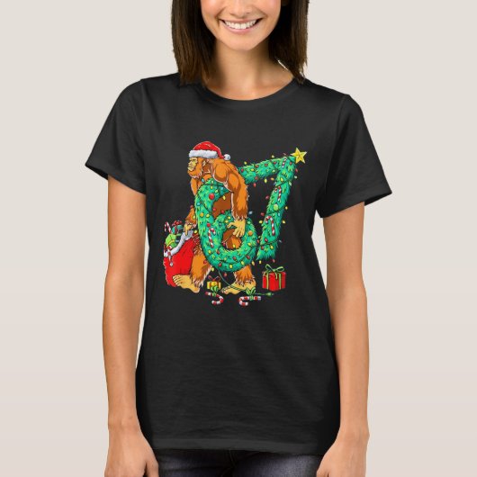 Bigfoot 67 Meme Christmas Tree 67 Baseball Lifesty T-Shirt (Vorderseite)