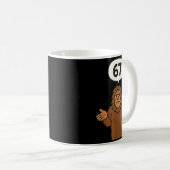 Bigfoot 67 Meme Six Seven Funny Sasquatch  Kaffeetasse (VorderseiteRechts)