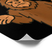 Bigfoot 67 Meme Six Seven Funny Sasquatch  Poster (Ecke)