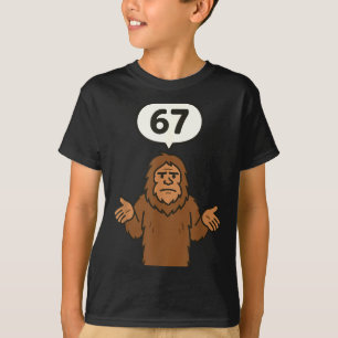 Bigfoot 67 Meme Six Seven Lustig Sasquatch T-Shirt
