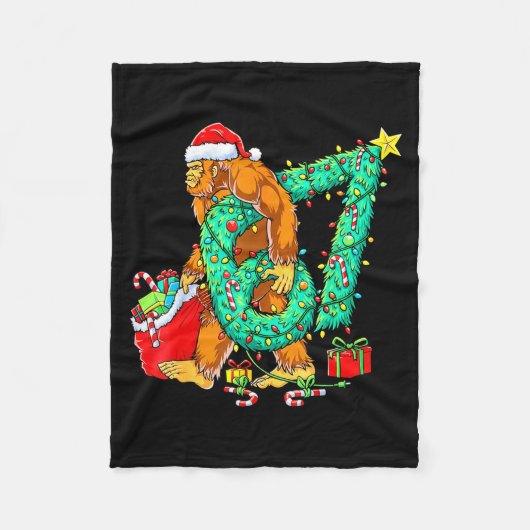 Bigfoot 67 Meme Weihnachtsbaum 67 Baseball Lebenss Fleecedecke (Vorderseite)