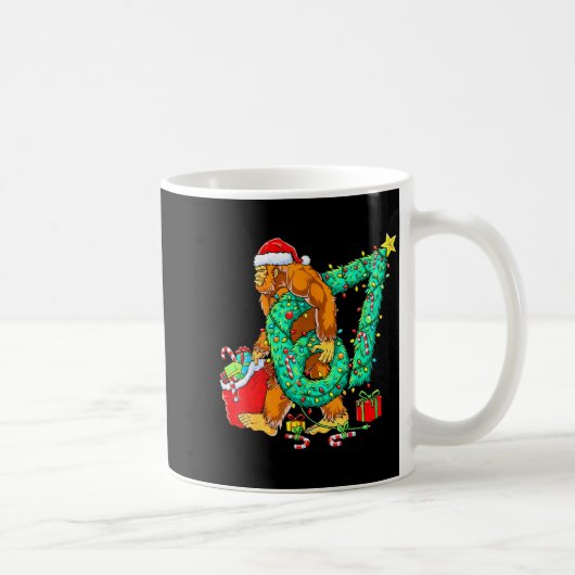 Bigfoot 67 Meme Weihnachtsbaum 67 Baseball Lebenss Kaffeetasse (Rechts)
