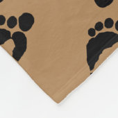 Bigfoot-Abdruck Fleecedecke (Ecke)