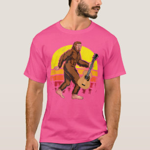 Bigfoot Acoustic Gitarre Shirt Funny Sasquatch Shi