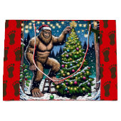 Bigfoot aka Sasquatch Weihnachten Große Geschenktüte (Vorderseite)