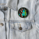Bigfoot Alien Alliance - Funny Scifi Cryptid Button (Beispiel)