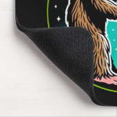 Bigfoot Alien Alliance - Funny Scifi Cryptid Mousepad (Ecke)