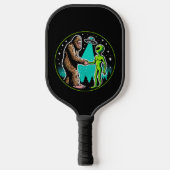 Bigfoot Alien Alliance - Funny Scifi Cryptid Pickleball Schläger (Vorderseite)