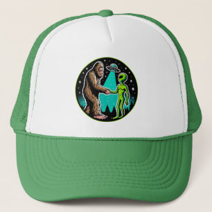 Bigfoot Alien Alliance - Funny Scifi Cryptid Truckerkappe