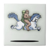 Bigfoot, Alien, Einhorn Fliese (Vorderseite)