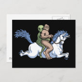 Bigfoot, Alien, Einhorn Postkarte (Vorne/Hinten)