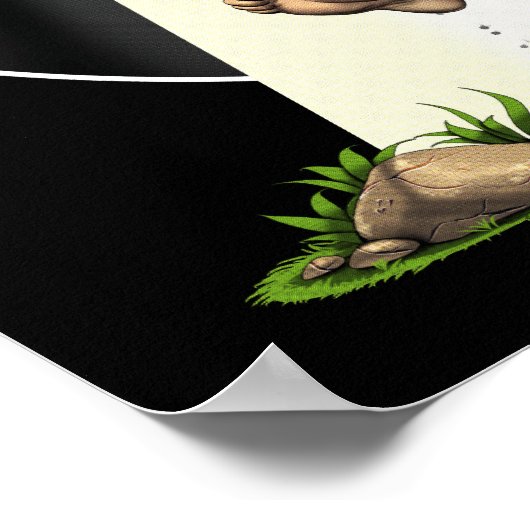 Bigfoot Alien Entführung Poster (Ecke)