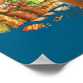 Bigfoot Alien Nessie Mothman Retro Gaming Christma Poster (Ecke)