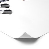 Bigfoot Alien Riding Unicorn Poster (Ecke)