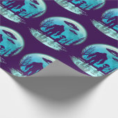 Bigfoot Alien UFO Geschenkpapier (Ecke)