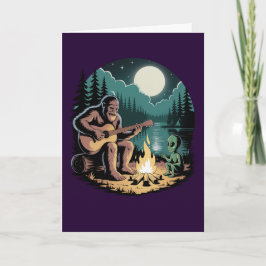 Bigfoot Alien UFO Kryptid Begegnung Paranormal  Karte