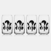 Bigfoot Alien UFO Kryptid Glas mit Gravur (Vorderseite)