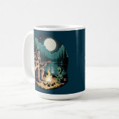 Bigfoot-Alien-UFO-Kryptid-Paranormal-Begegnungs-Ta Kaffeetasse (Vorderseite Links)