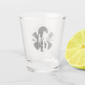 Bigfoot Alien UFO Kryptid Schnapsgläser Schnapsglas (Rückseite)