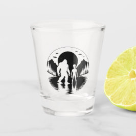Bigfoot Alien UFO Kryptid Schnapsgläser Schnapsglas